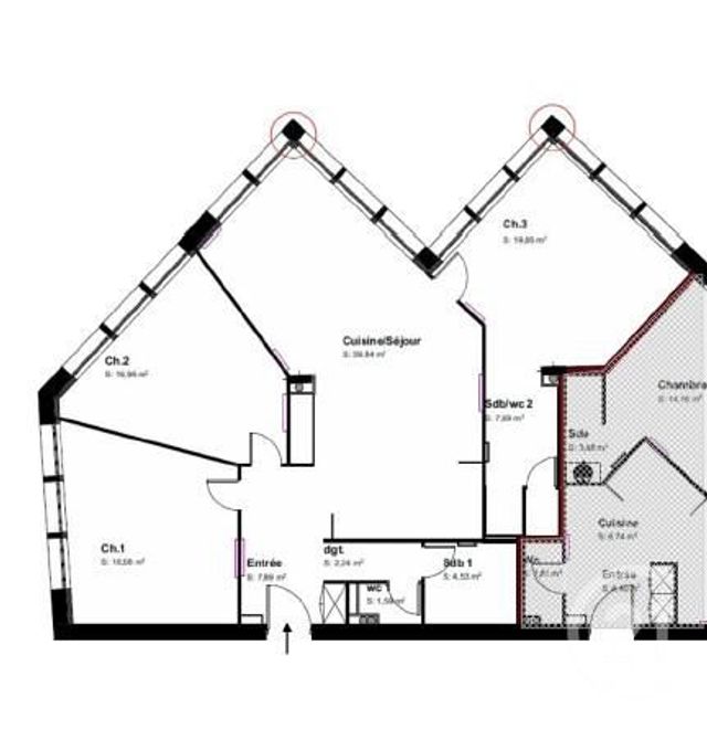 Appartement T4 &agrave; louer - 4 pi&egrave;ces - 119,16 m2 - Pontcharra - 38 - RHONE-ALPES