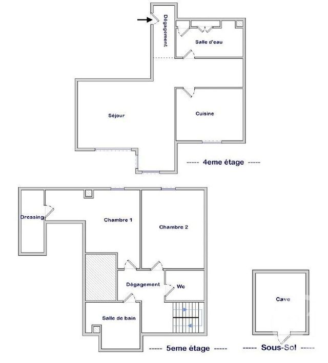 Appartement T3 &agrave; louer - 3 pi&egrave;ces - 93,20 m2 - Chambery - 73 - RHONE-ALPES